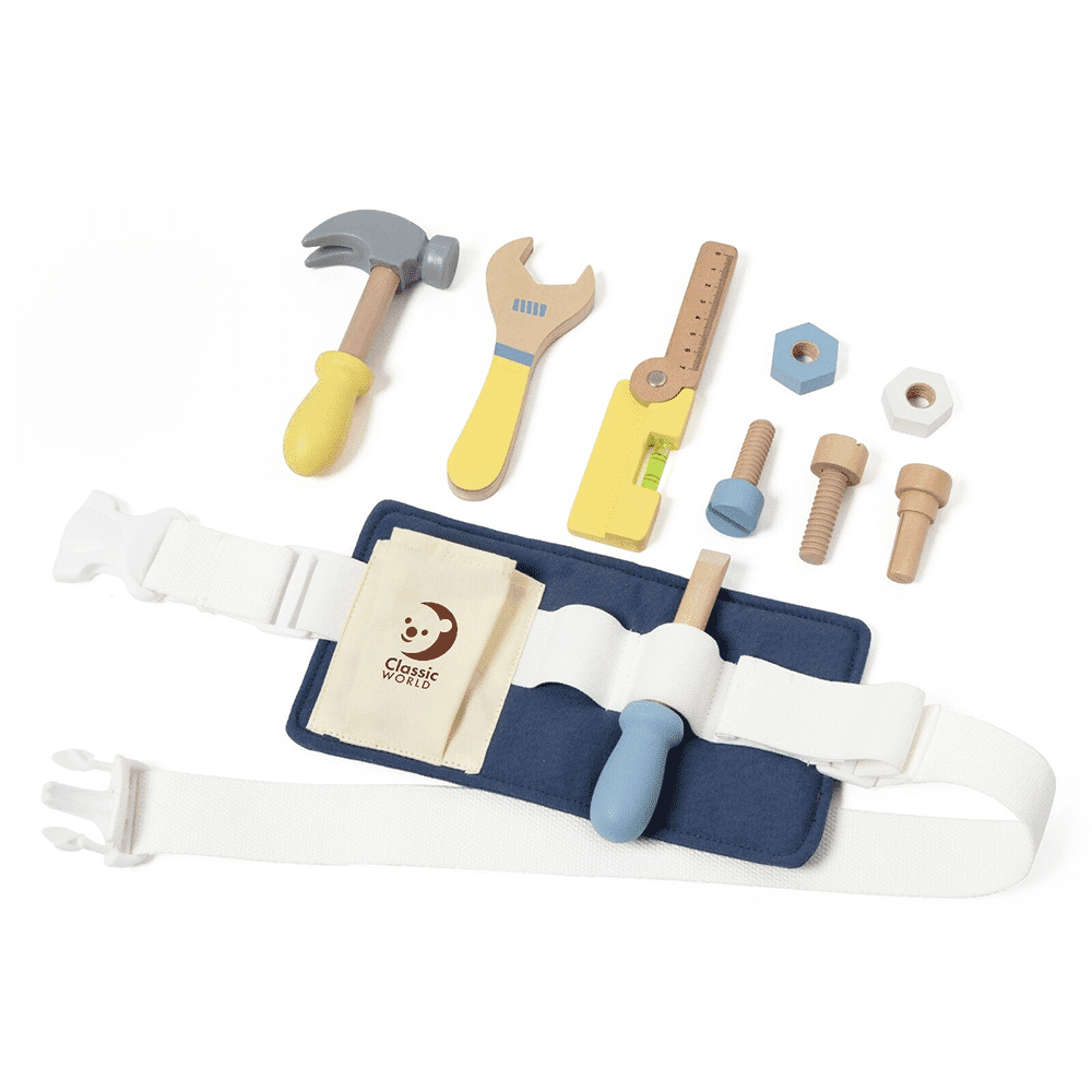 Classic World Small Diy Kit Belt With Tools
